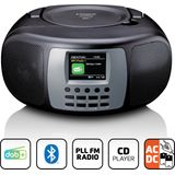 Lenco SCD-860BK - Draagbare DAB+/FM Radio - Zwart-Grijs - Bluetooth® - CD-Speler