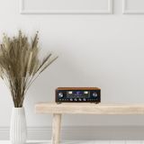 LENCO DAR-081WD - DAB+/FM Radio met CD-spele - US - Bluetooth® en Draadloos Oplaadpunt - Hout/Zwart