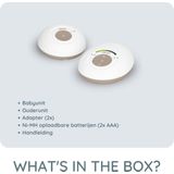 Alecto - DBX110BE - Babyfoon - Wit/Beige - Full Eco DECT