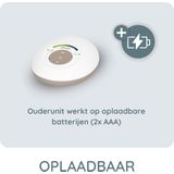 Alecto - DBX110BE - Babyfoon - Wit/Beige - Full Eco DECT