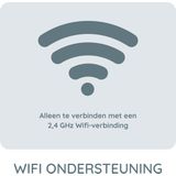 Alecto - SMARTBABY10BE - Wifi Babyfoon - Beige - Full HD