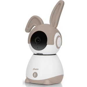 Alecto Wifi Babyfoon met Camera en App - Full HD - Op afstand beweegbaar - Melding bij beweging en geluid - SMARTBABY10BE - Beige