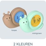 Alecto Baby BC110GN SIMON - Slaaptrainer - Nachtlampje - Kinderwekker - Groen