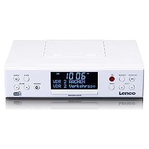 Lenco - KCR-190WH - DAB+/FM Keukenradio - Wit - Compact - Bluetooth