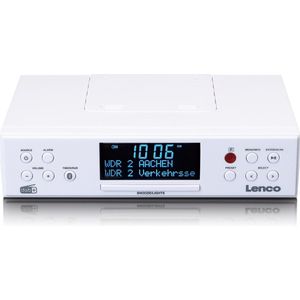 LENCO KCR-190WH - DAB+/FM Keukenradio met Bluetooth - LED-verlichting en Timer - Wit