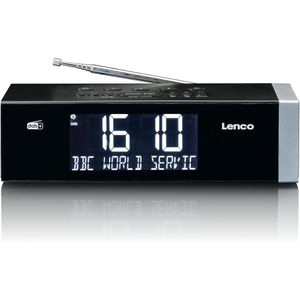 LENCO CR-640BK - Stereo FM Wekkerradio met radiogestuurde klok en AUX-ingang - Wit