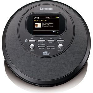 Lenco CD-500BK - Draagbare CD-speler met DAB en FM - Bluetooth - Zwart