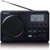 Lenco - MPR-035BK - Draagbare FM Radio - Zwart - Compact Design