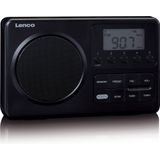Lenco - MPR-035BK - Draagbare FM Radio - Zwart - Compact Design