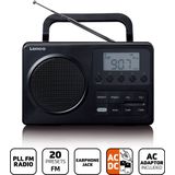 Lenco - MPR-035BK - Draagbare FM Radio - Zwart - Compact Design