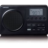 Lenco - MPR-035BK - Draagbare FM Radio - Zwart - Compact Design