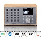 Lenco - DAR-017WH - Tafelradio - Wit - Hout - Bluetooth 5.0