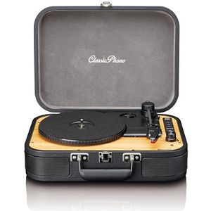 LENCO TT-116BK - Retro Platenspeler - Zwart - Bluetooth - Draagbaar