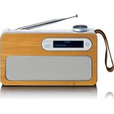 Lenco - PDR-040EF - Draagbare DAB+/FM Radio - Bamboe