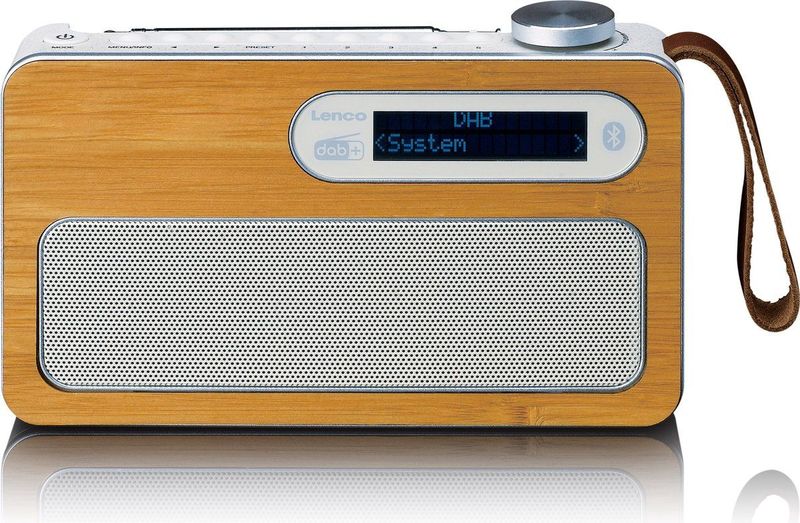 Lenco - PDR-040EF - Draagbare DAB+/FM Radio - Bamboe