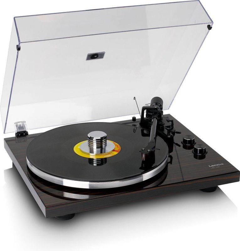 Lenco Platenspeler met Bluetooth - Ortofon 2M Red Cartridge en Aandrukgewicht - LBT-345WA - Bruin