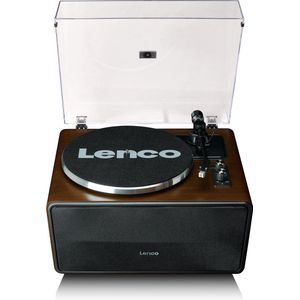 Lenco Platenspeler met Bluetooth - Vier ingebouwde Speakers 70W RMS - LS-470WA - Bruin