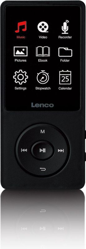 Lenco - Xemio-669BK - MP3/MP4 Speler - Zwart - 8GB Intern Geheugen