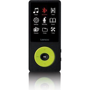 Lenco Xemio-860gn Mp3-speler 8 Gb Zwart-lime Groen