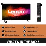 Lenco LED-4044BK - 40 inch - Smart TV- Full HD - Zwart