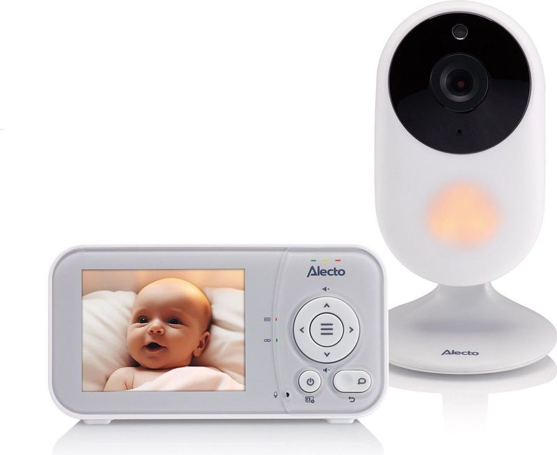 Alecto - DVM2028 - Babyfoon met Camera - Grijs-Wit - 2,8 inch Scherm