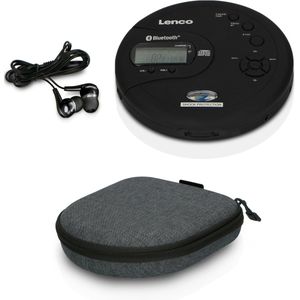 Lenco - CD-300BK - Draagbare CD-MP3 Speler - Zwart - Met Anti-Shock-Protection