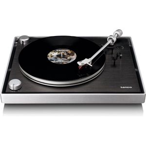Lenco - L-455BK - Platenspeler - Zwart - Met Zichtbare Riemaandrijving