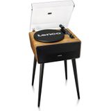 Lenco Bluetooth Platenspeler - 4 Ingebouwde Speakers - Platenspeler op poten - LS-570OK - Eikenhout