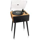 Lenco Bluetooth Platenspeler - 4 Ingebouwde Speakers - Platenspeler op poten - LS-570OK - Eikenhout
