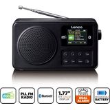 Lenco - PDR-033BK - Draagbare Radio - Zwart - DAB+/FM - Bluetooth - Oplaadbare Batterij