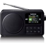 Lenco - PDR-033BK - Draagbare Radio - Zwart - DAB+/FM - Bluetooth - Oplaadbare Batterij
