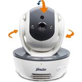 Alecto DVM200M + DVM200C - Babyfoon set met 2 Camera's - Op afstand Beweegbaar - Wit