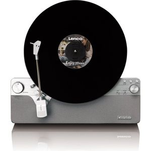 Lenco LSA-071SI - Volledig automatische Platenspeler met Bluetooth - Verticaal - Grijs
