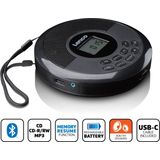 Lenco - CD-340BK - Draagbare CD en MP3-speler - Zwart - Bluetooth en Ingebouwde Speakers