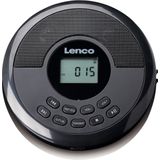 Lenco - CD-340BK - Draagbare CD en MP3-speler - Zwart - Bluetooth en Ingebouwde Speakers