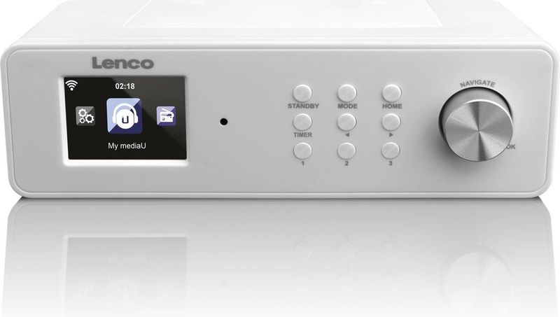 Lenco - KCR-14 - Keukenradio - Wit - Internetradio met FM