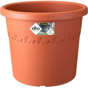 Elho Algarve Cilindro 25 - Bloempot voor Buiten - 100% Gerecycled Plastic - Ø 24.5 x H 20.8 cm