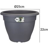 Blumentopf Anthrazit 29x22cm 7,1L