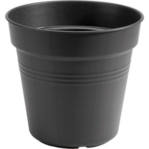 Elho Green Basics Grow Pot 17 - Bloempot voor Binnenbuitenkweken En Oogsten - Ø 17.0 x H 15.8 cm - Living Black