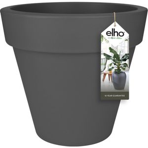 Elho Pure Round 40 - Bloempot voor Binnen & Buiten - Ø 39.0 x H 35.7 cm - Antraciet