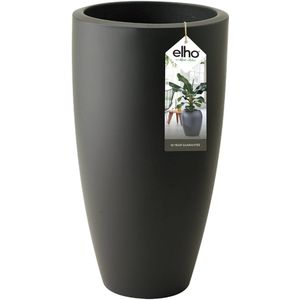 Elho Pure Soft Round High 40 - Bloempot voor Binnen & Buiten - Ø 39.0 x H 70.1 cm - Antraciet