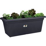 Elho Green Basics Garden Xxl 100 - Plantenbak Voor Buiten - Ø 96.0 X H 39.5 cm - Living Black