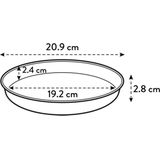 Elho Schotel Loft Urban Rond Ø21cm Antraciet