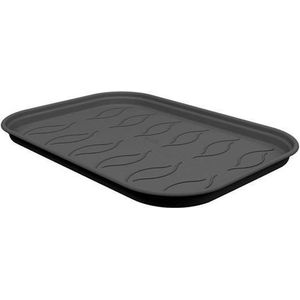 Elho Green Basics Kweektray Schotel 24 - Schotel voor Binnenbuitenkweken En Oogstenaccessoires - Ø 23.5 x H 2.5 cm - Living Black