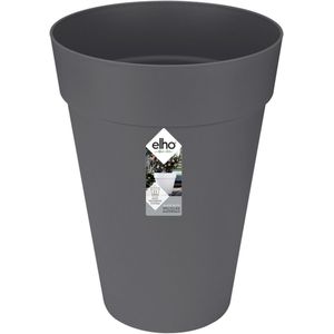 Elho Loft Urban Rond Hoog 42 - Grote Bloempot voor Buiten - Waterreservoir - 100% Gerecycled Plastic - Ø 42.0 x H 56.0 cm - Antraciet