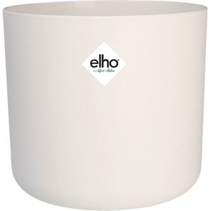 Elho B.for Soft Rond 30 - Bloempot voor Binnen - 100% Gerecycled Plastic - Ø 29.5 x H 27.6 cm - Wit