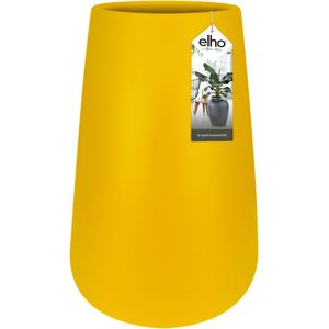 Elho Pure Cone High 45 - Bloempot voor Binnen & Buiten - Ø 43.0 x H 66.3 cm - Oker