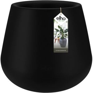 Elho Pure Cone 55 - Bloempot voor Binnen & Buiten - Ø 55.0 x H 46.5 cm - Zwart