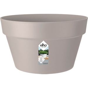 Elho Loft Urban Schaal 35 - Bloempot voor Buiten - Ø 34.5 x H 20.2 cm - Warm Grijs