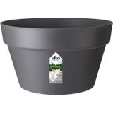 Elho Loft Urban Schaal 35 - Bloempot Voor Buiten - Ø 34.5 X H 20.2 cm - Antraciet